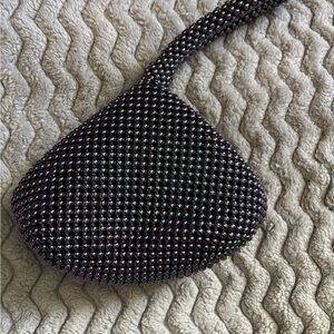 Iridescent Beaded Handbag (purple/blue)